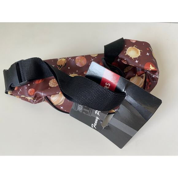 Planets Solar System Crossbody Fanny Pack with Brown Background- NWT - Picture 3 of 3